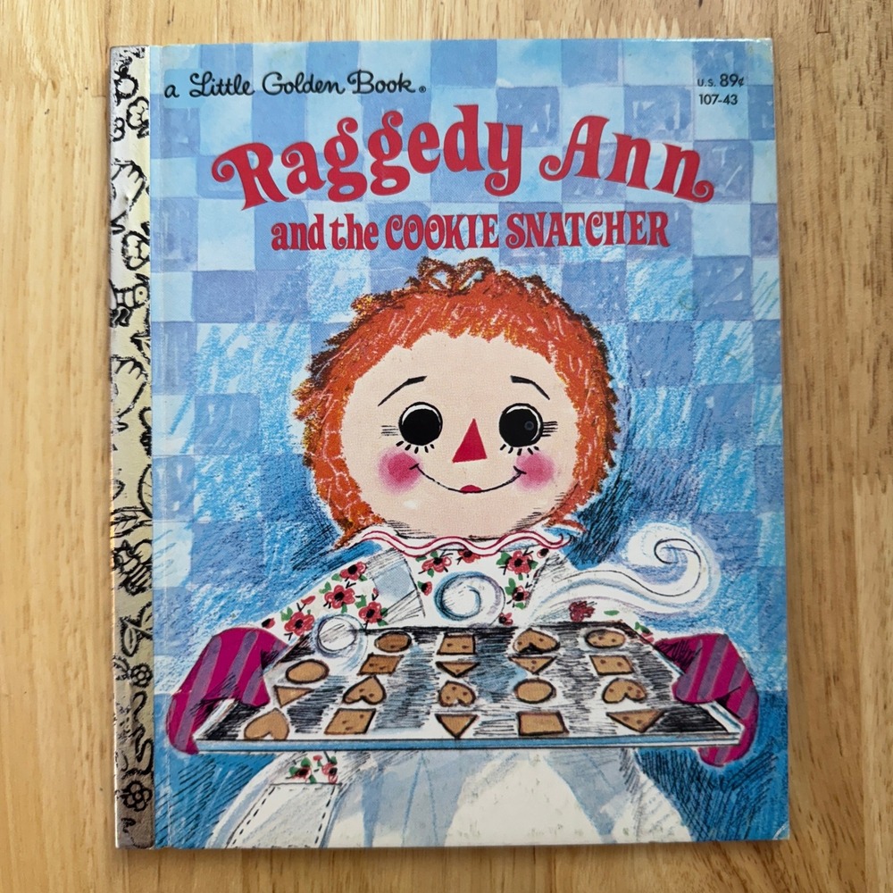 Little Golden Book Raggedy Ann and‎ the Cookie Snatcher 1982 Vintage Kid's Book